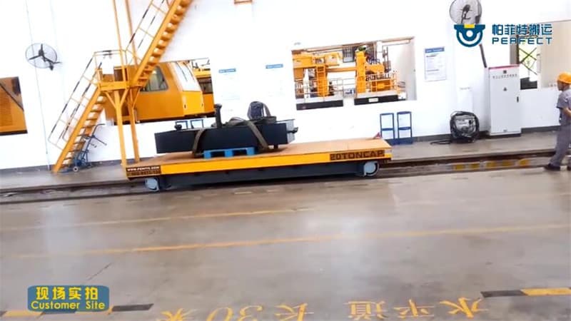 motorized die cart for production line 10 tons